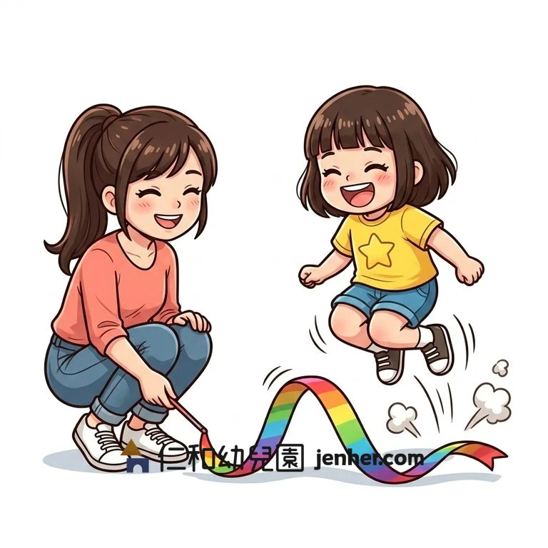 アクティビティ 3-8: 下をくぐるリボン跳び